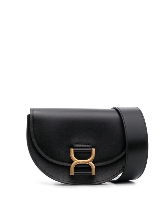 Logo-plaque Shoulder Bag In Black Product Image