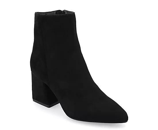 Journee Collection Womens Sorren Tru Comfort Foam Covered Block Heel Pointed Toe Booties Product Image