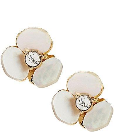 Womens Disco Pansy Mother-of-Pearl Mini Stud Earrings Product Image