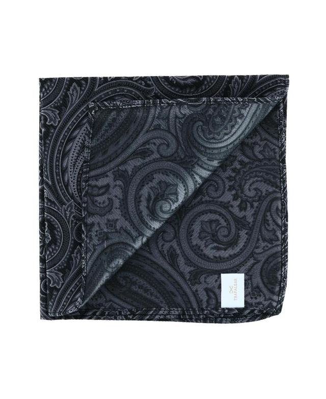 Trafalgar Mens Sobee Paisley Silk Pocket Square Product Image