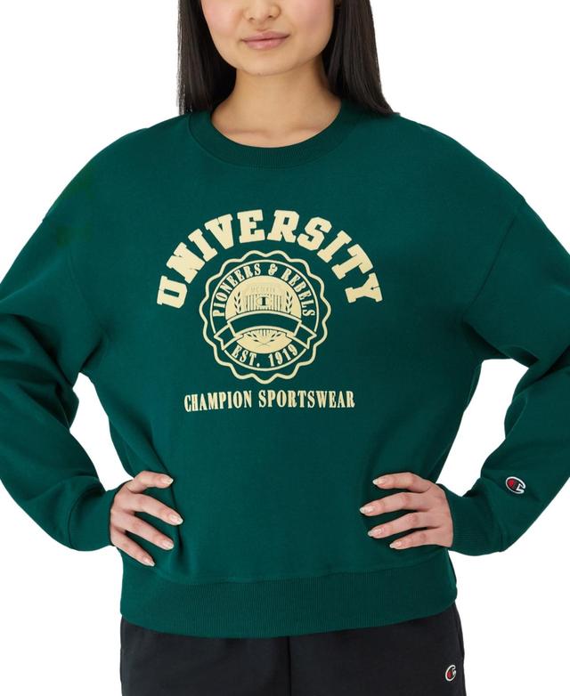 Champion Womens University Fleece Crewneck Sweatshirt Product Image