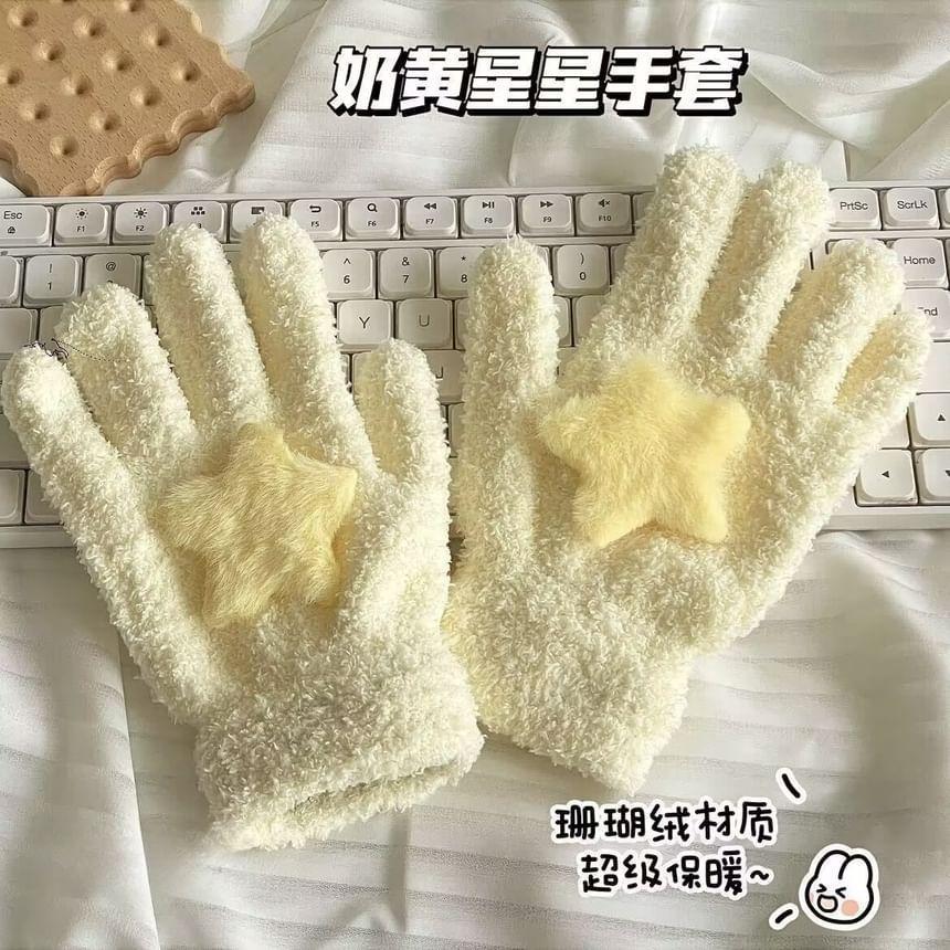 Star Coral Fleece Gloves Product Image