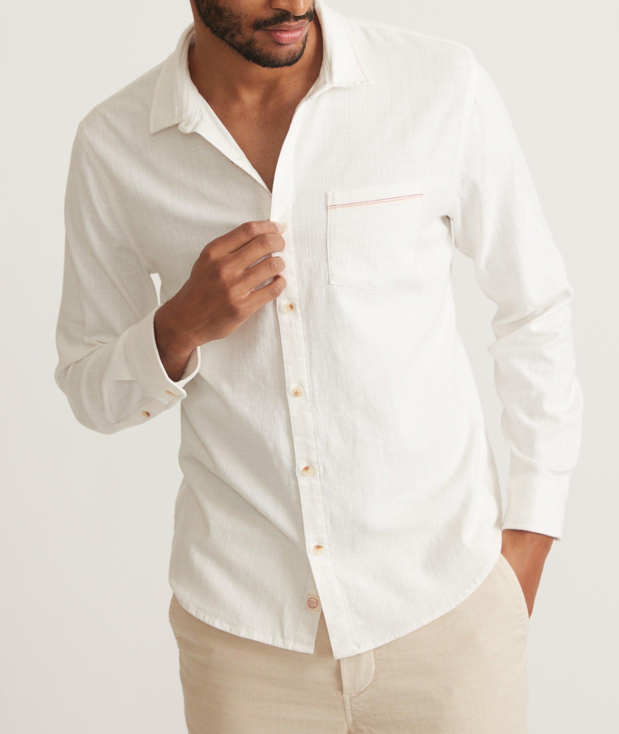 Stretch Selvage Long Sleeve Shirt Product Image