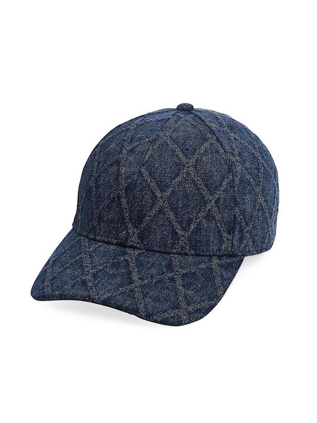 Womens Harlow Diamond Denim Baseball Cap Product Image