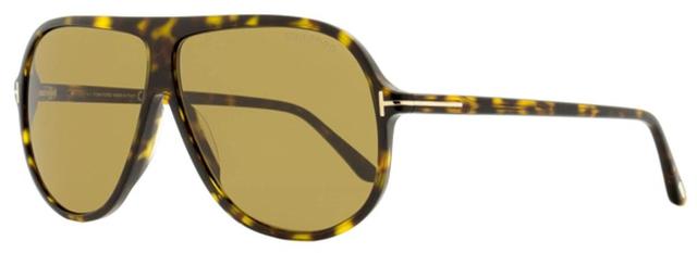 TOM FORD Men's Pilot Sunglasses Tf998 Spencer-02 52e Dark Havana 62mm In Multi Product Image