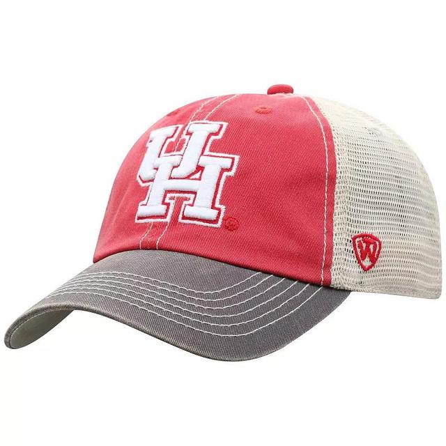 Mens Top of the World Red Houston Cougars Offroad Trucker Snapback Hat Product Image