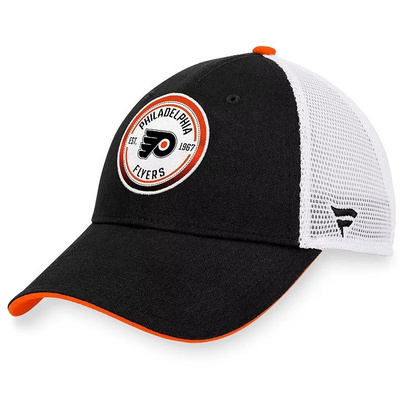 Mens Fanatics Black Philadelphia Flyers Iconic Gradient Trucker Snapback Hat - Black Product Image