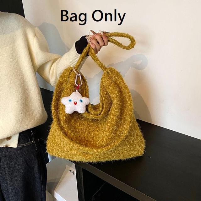 Plain Woolen Tote Bag Product Image