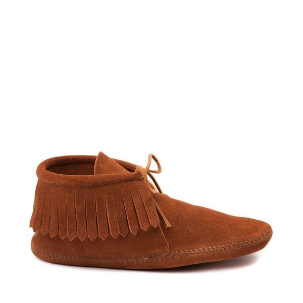 Mens Minnetonka Classic Fringe Boot - Brown Product Image