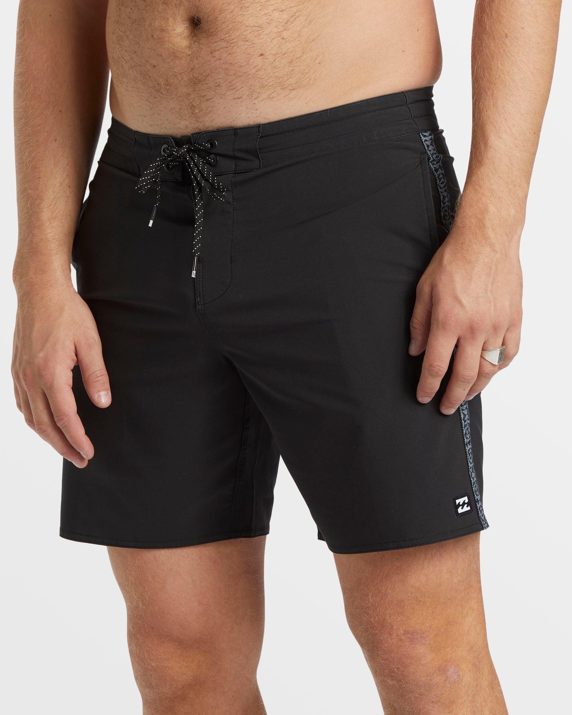 D Bah Lo Tide 18" Boardshorts - Washed Black Male Product Image