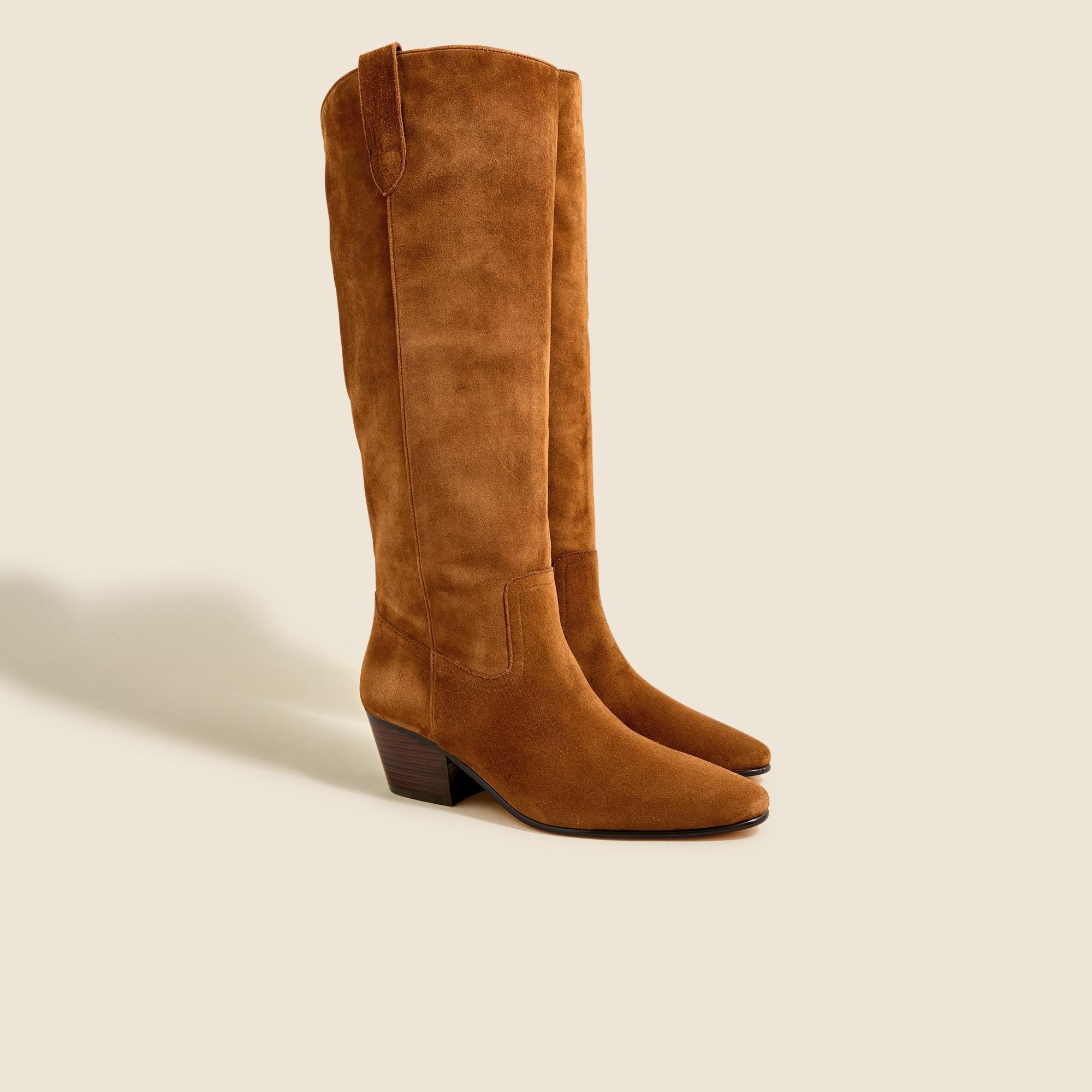 Piper knee-high boots in suede Product Image