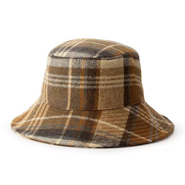 Sonoma Goods For Life Womens Plaid Felt Bucket Hat Product Image