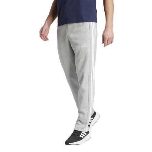 adidas Mens adidas Essentials 3-Stripes Open Hem Fleece Pants - Mens Black Product Image