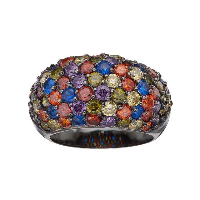 Sophie Miller Lab-Created Blue Spinel & Cubic Zirconia Dome Ring, Womens Multicolor Product Image