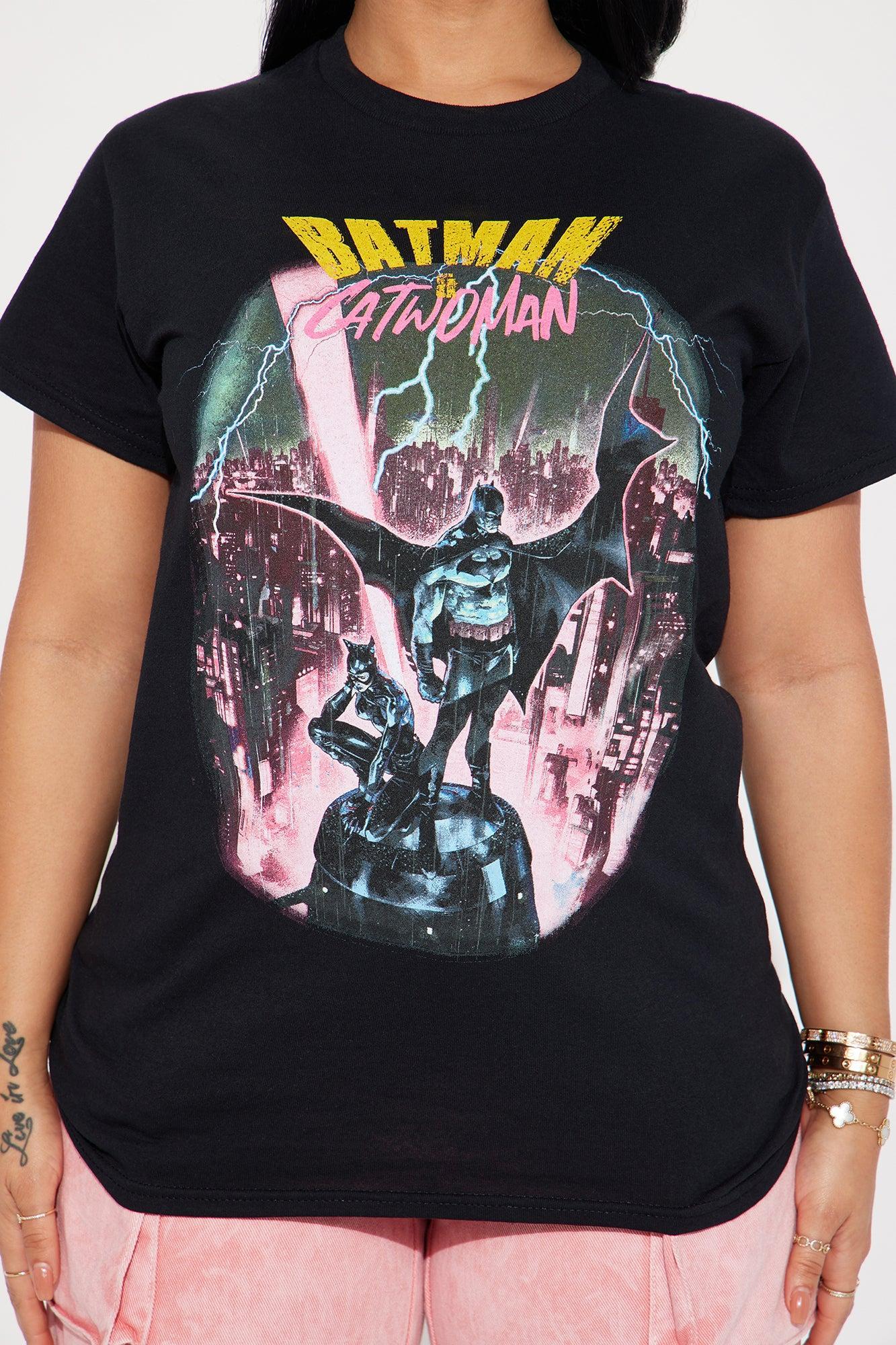 Batman And Catwoman Graphic Tee - Black Product Image