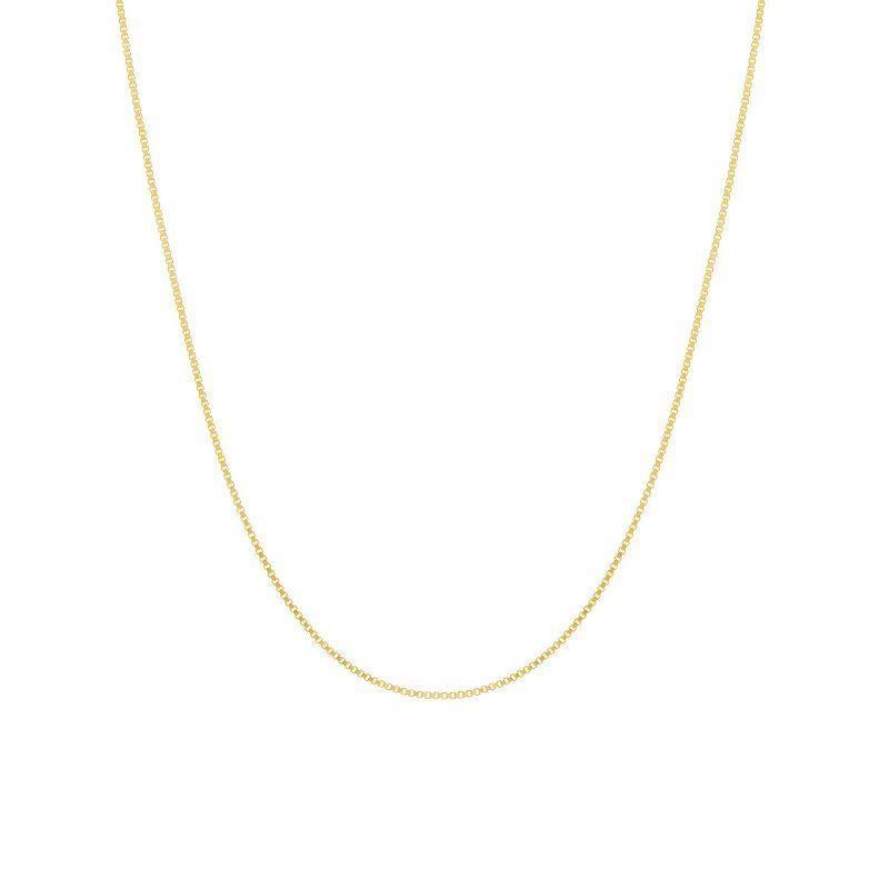 PRIMROSE 24k Gold Plated Figaro Chain Necklace, Womens Yellow Product Image