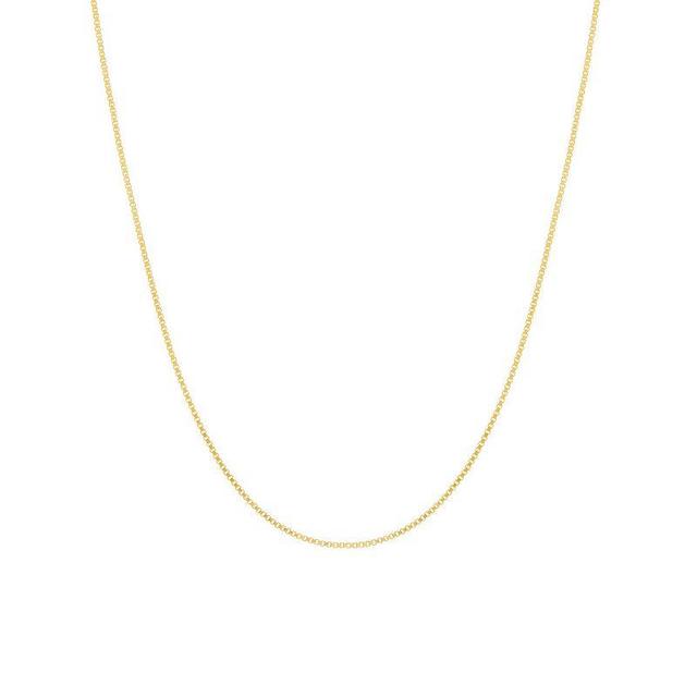 PRIMROSE 24k Gold Plated Figaro Chain Necklace, Womens Yellow Product Image