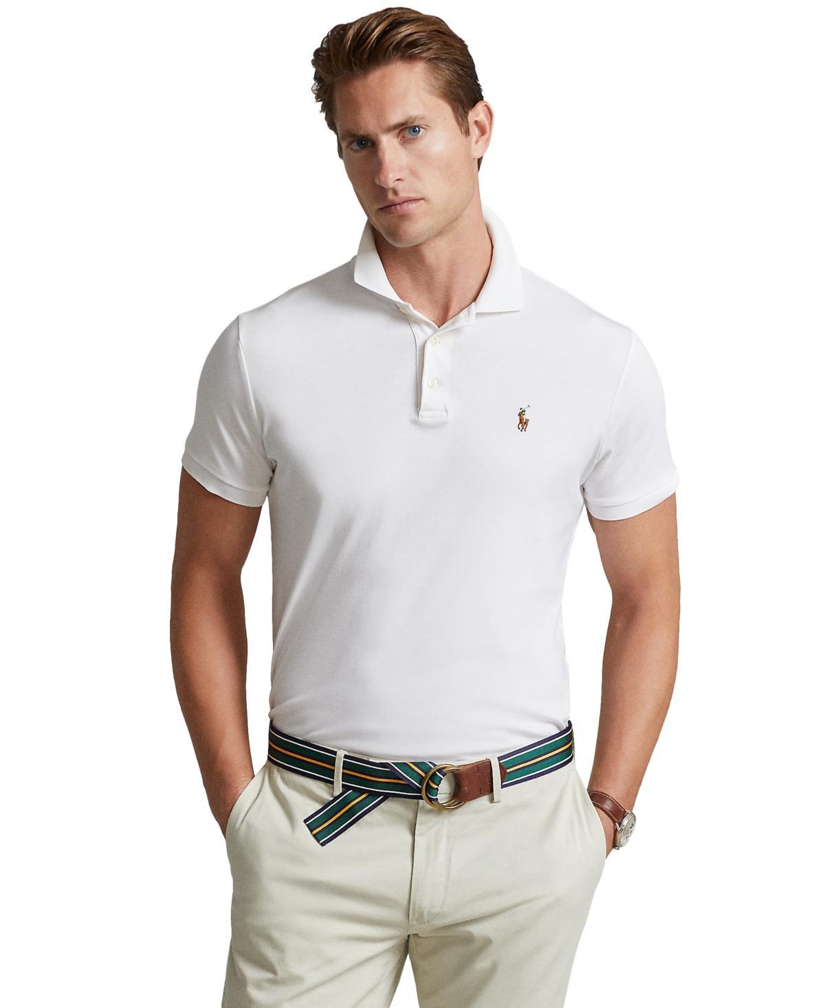 Men's Custom Slim Fit Soft Cotton Polo Shirt In Pastel Purple Heather Product Image