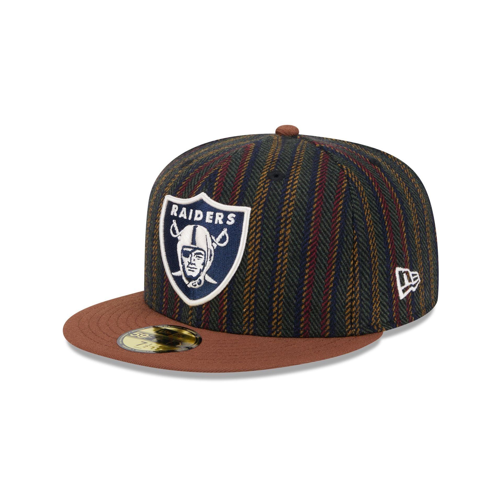 Las Vegas Raiders Vintage Herringbone 59FIFTY Fitted Hat Male Product Image