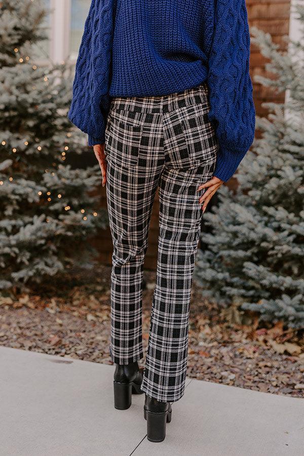 The Bolton High Waist Plaid Pants Product Image