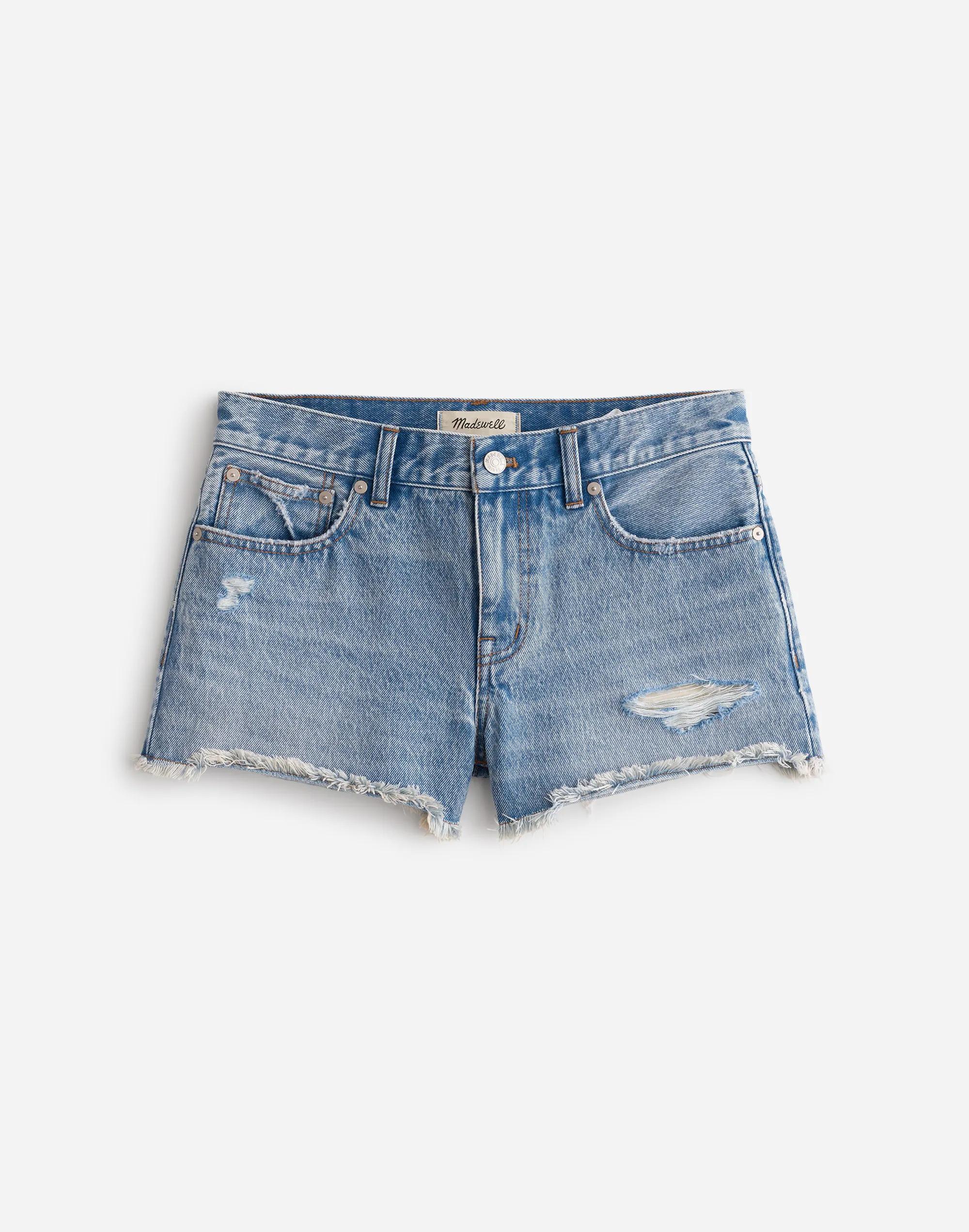 Low-Rise Boyfriend Shorts in Glendora Wash Product Image