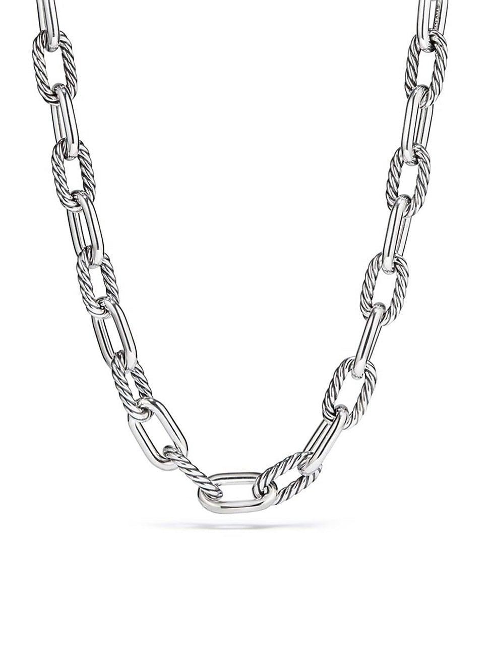 Womens Sterling Silver Chain Necklace Product Image