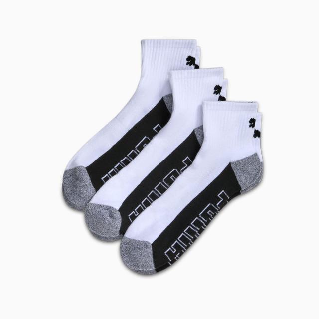 Men's Half-Terry Quarter-Length Crew Socks (3 Pairs) Product Image