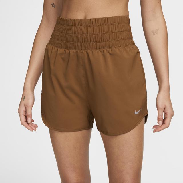 Nike Womens One Dri-FIT Ultra High-Waisted 3 Brief-Lined Shorts Product Image