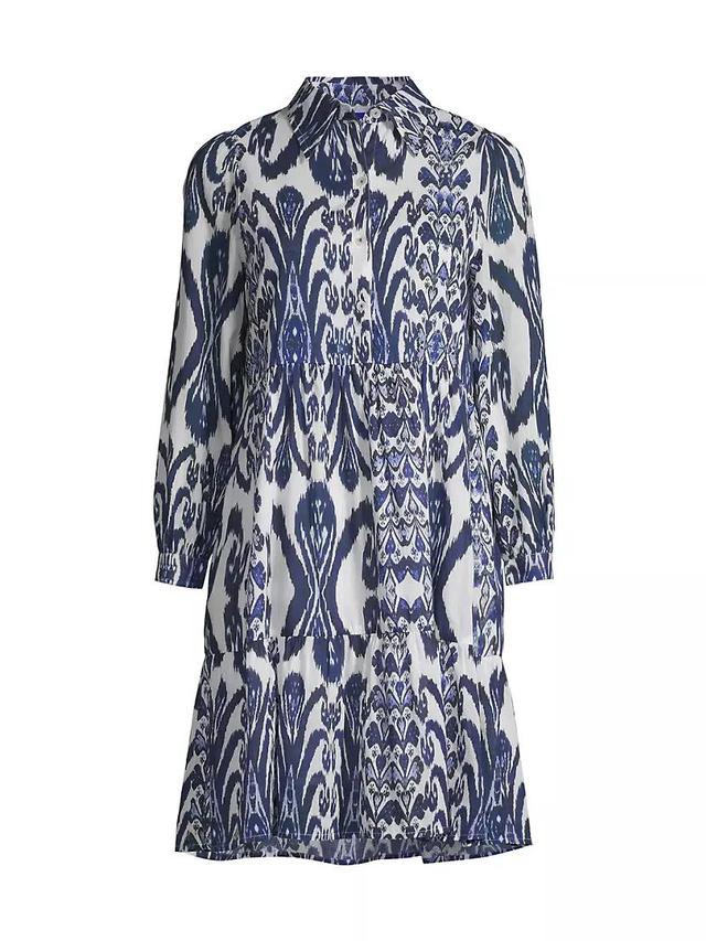 Romy Cotton Ikat-Inspired Shirtdress Product Image