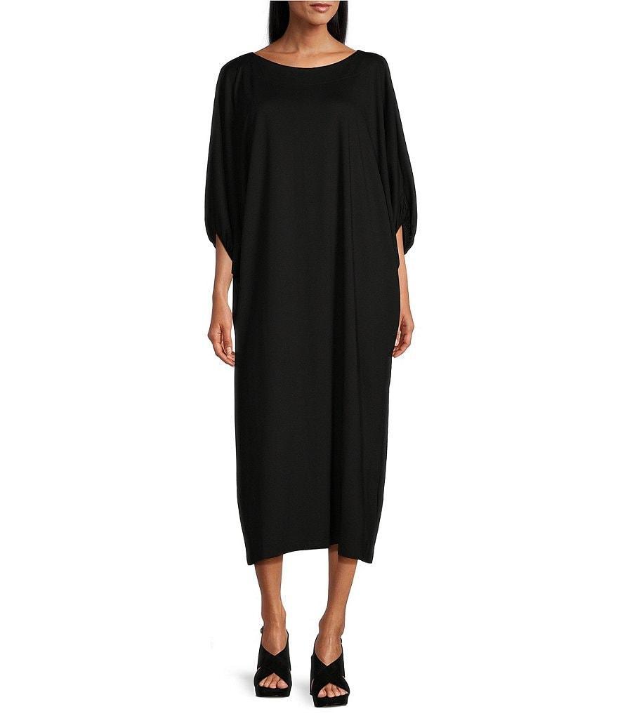 Bryn Walker Wilder Modal Ponti Round Neck Elbow Dolman Sleeve Maxi Dress Product Image