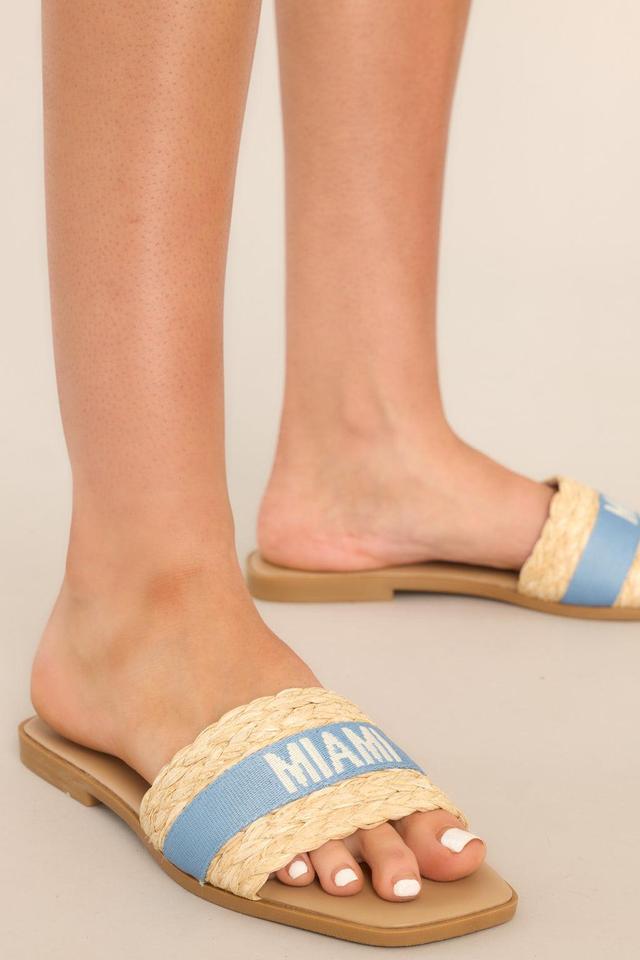 To The Tropics Sky Blue Sandals Product Image