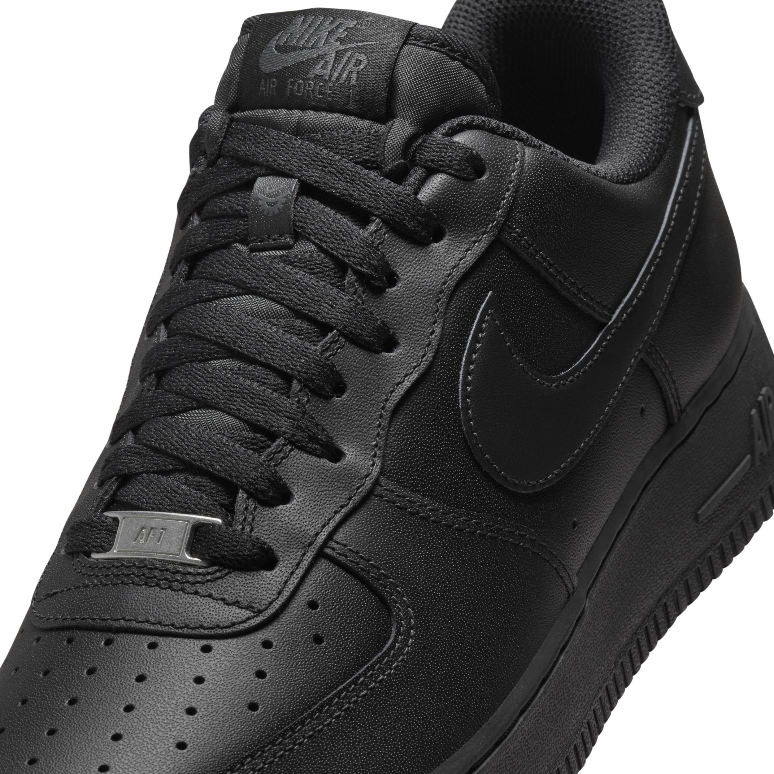 Nike Mens Air Force 1 07 Flyease - Basketball Shoes Black/Black/Black Product Image