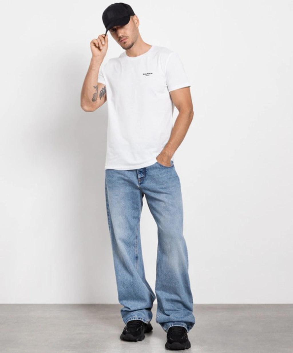 BALMAIN T-shirt In White Cotton Product Image