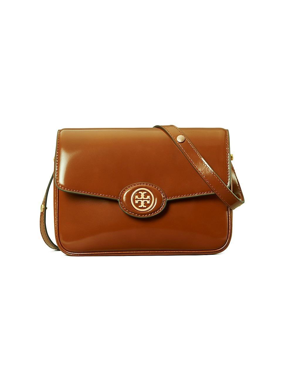 Tory Burch Robinson Spazzolato Leather Shoulder Bag Product Image