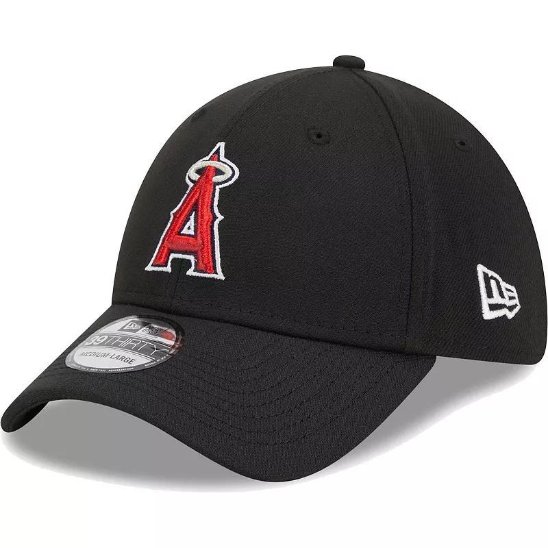 Mens New Era Los Angeles Angels Logo 39THIRTY Flex Hat Product Image