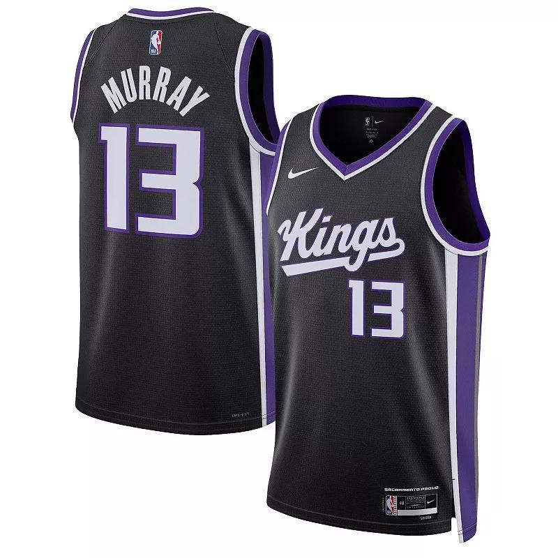 Mens and Womens Nike Keegan Murray Black Sacramento Kings Swingman Jersey - Icon Edition - Black Product Image