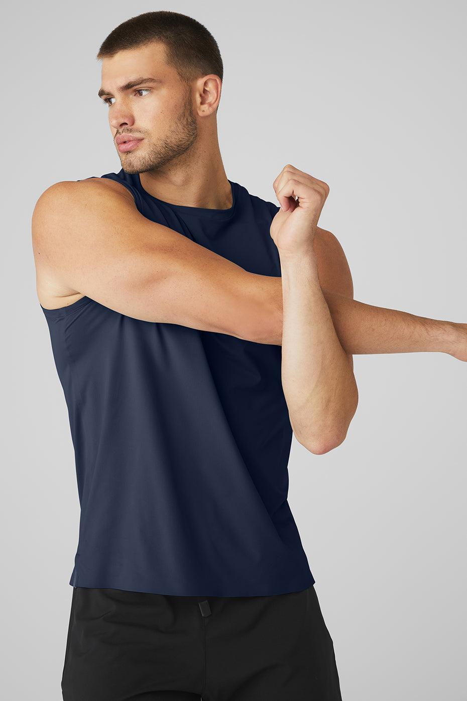 Idol Performance Tank - Navy Male Product Image