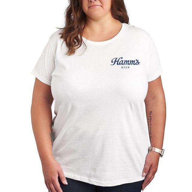 Plus Hamms Can Grid Graphic Tee, Womens Product Image