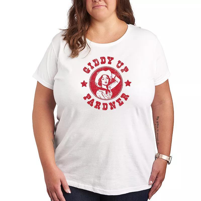 Plus Giddy Up Pardner Graphic Tee, Womens product image