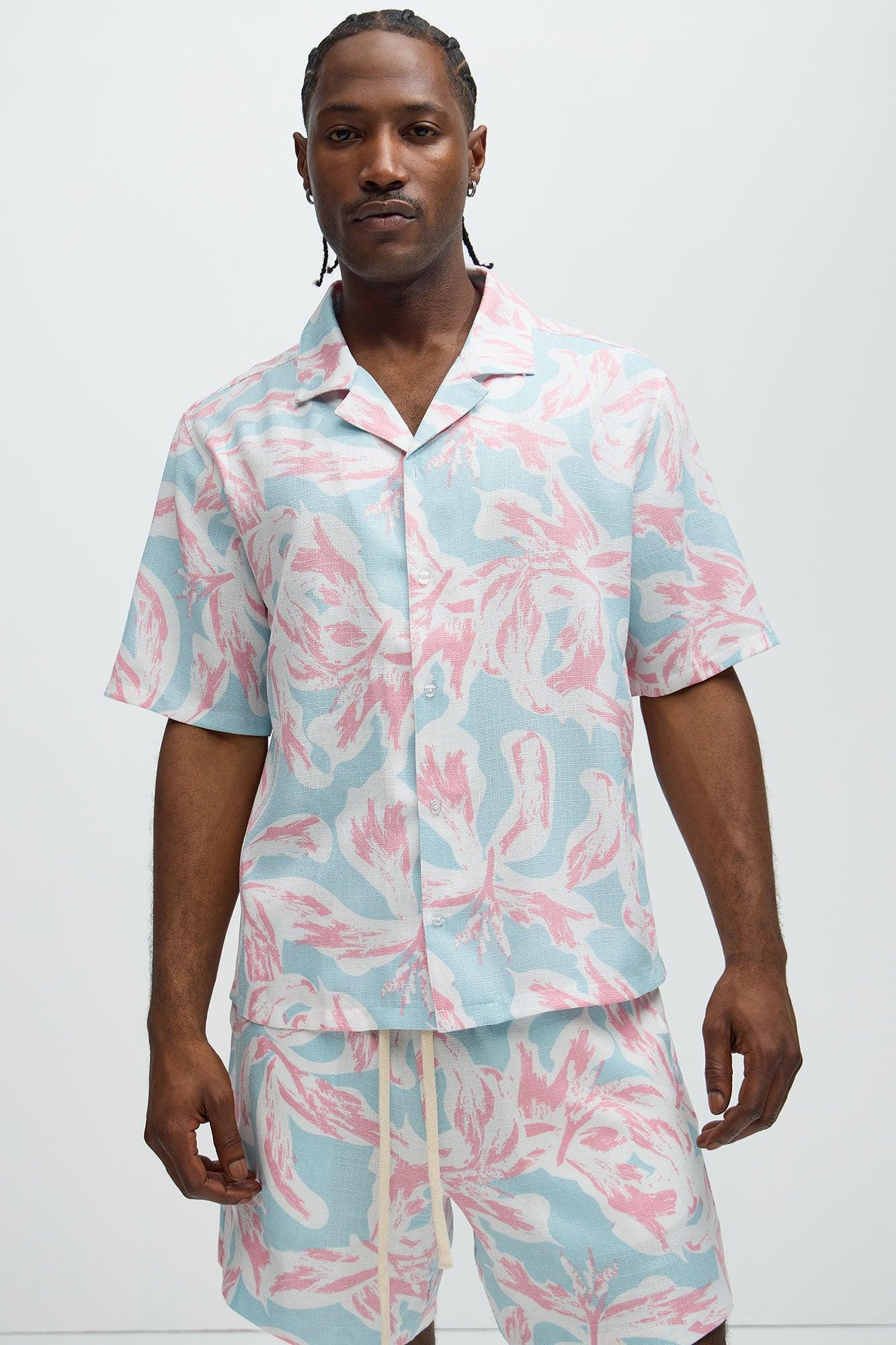 Pastel Floral Shirt - Pink/combo product image