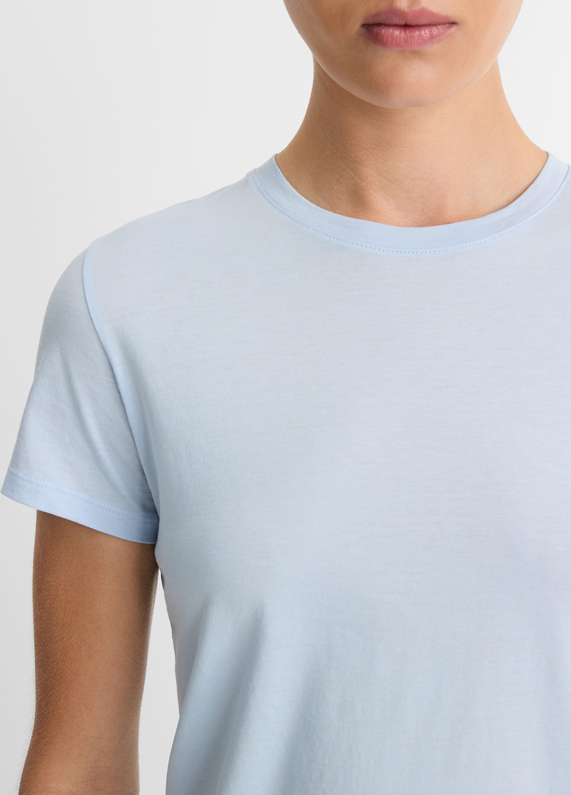 Essential Pima Cotton Crew Neck T-Shirt Product Image