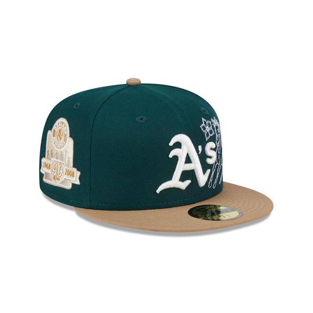 Oakland Athletics Western Khaki 59FIFTY Fitted Hat Male Product Image