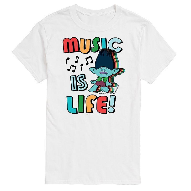 Mens Trolls Music Is Life Tee Product Image