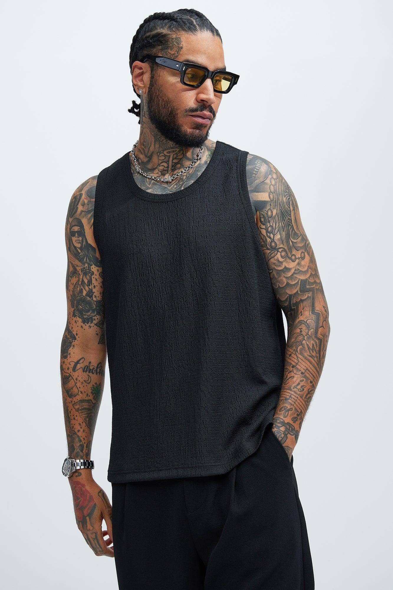 Kerr Textured Tank - Black Product Image