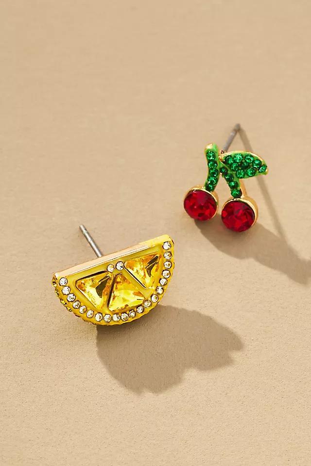 BaubleBar Lemon & Cherry Post Earrings, Set of 2 Product Image