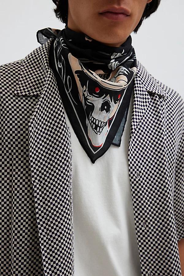 Skull Cowboy Bandana Mens at Urban Outfitters Product Image