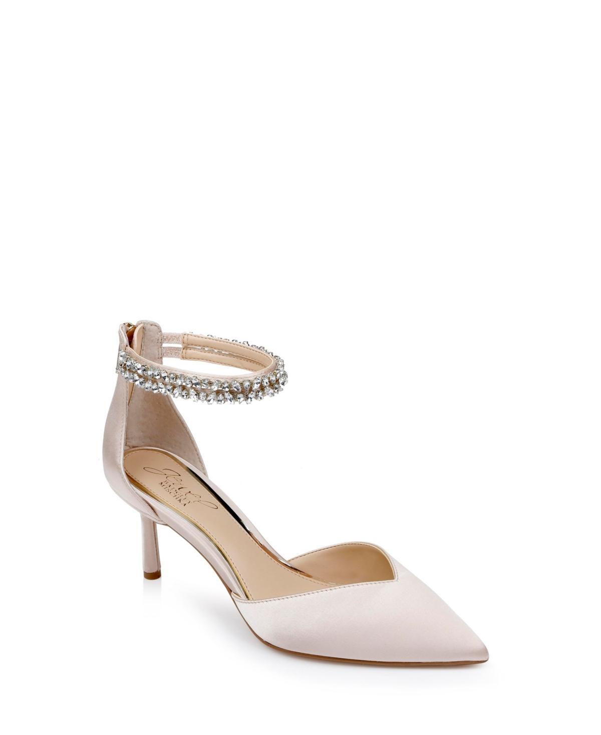 Jewel Badgley Mischka Maya Ankle Strap Pointed Toe Pump Product Image