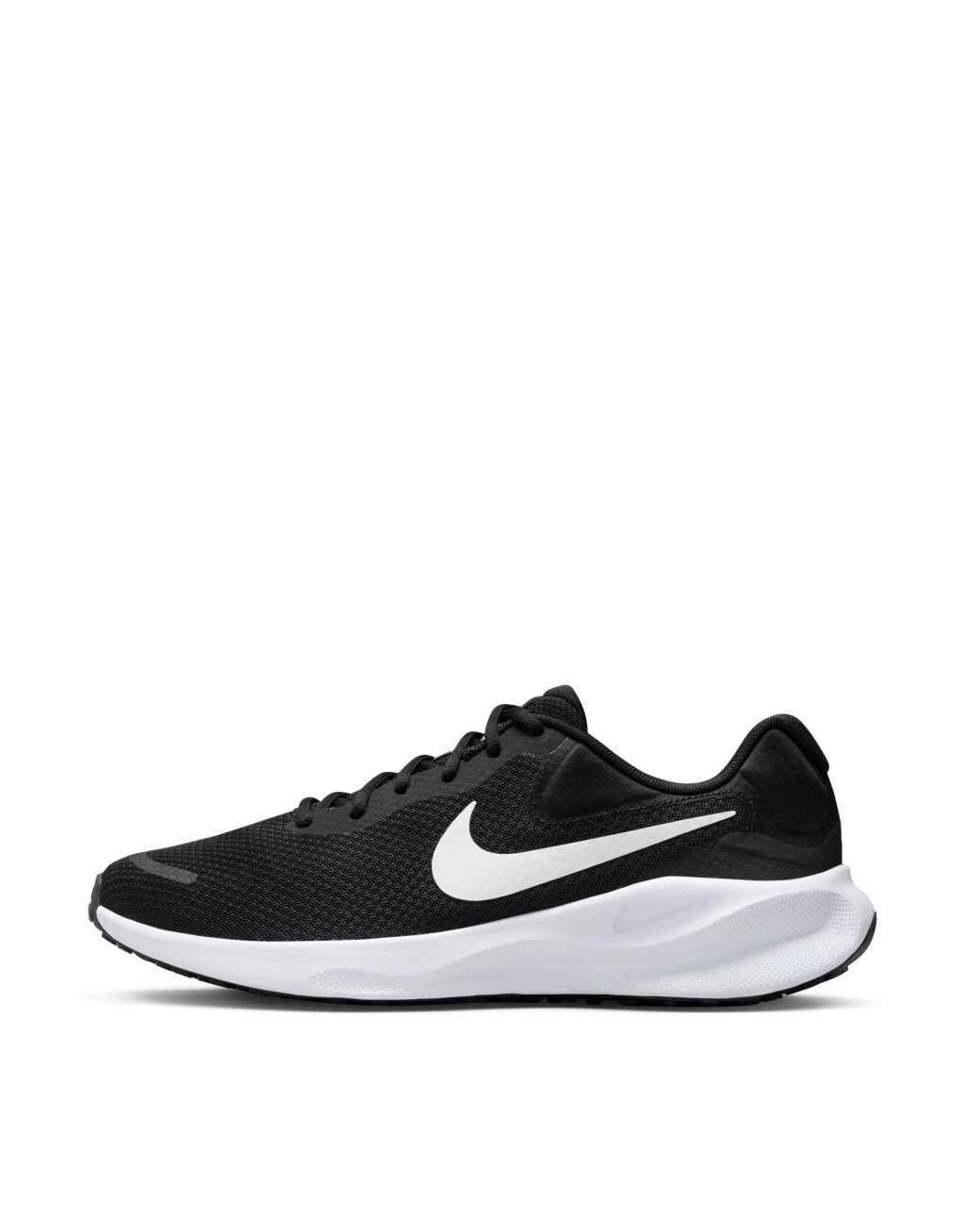 Nike Revolution 7 sneakers in black and white Product Image