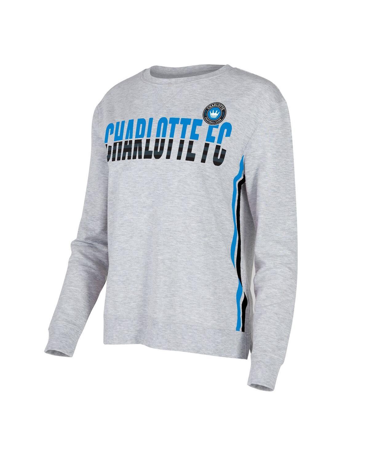 Womens Concepts Sport Gray Charlotte Fc Cedar Tri-Blend Long Sleeve T-shirt Product Image