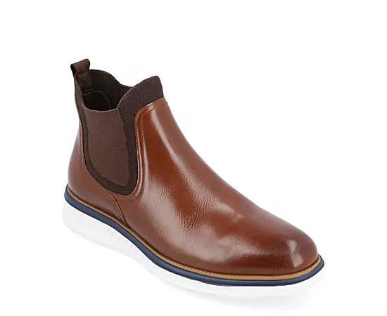 Vance Co. Hartwell Chelsea Mens Ankle Boots Blue Product Image